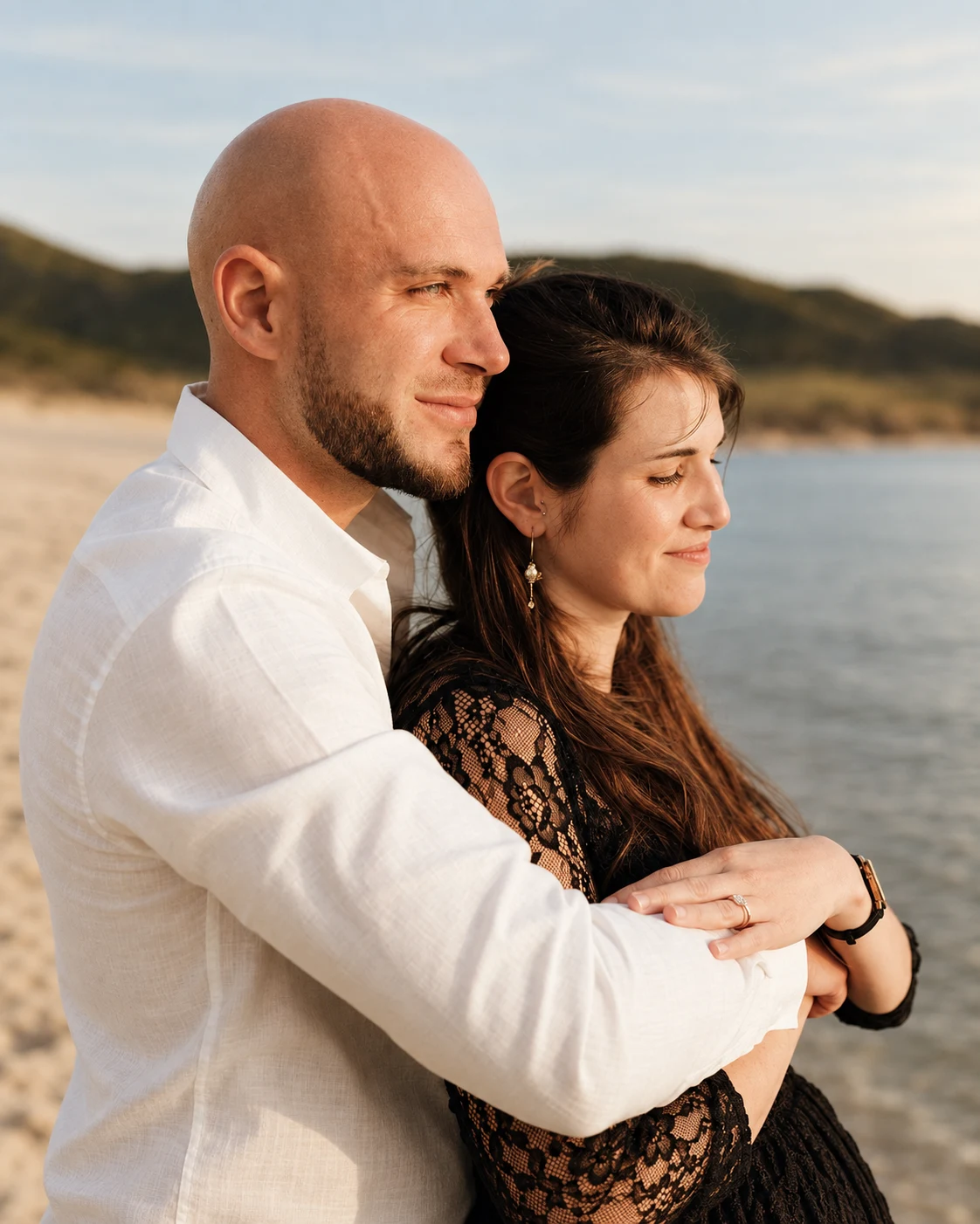 Estelle & Xavier — séance d'engagement à Capo di Feno, Ajaccio